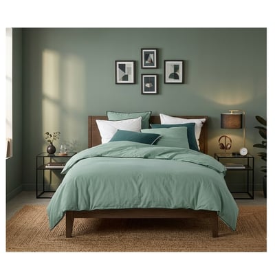 Parure de lit en coton lave Collection Linette EDEN