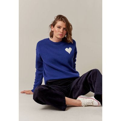 Pull col rond avec détail coeur sur la poitrine ADONIS DEELUXE