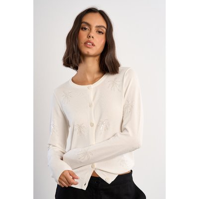 Cardigan aux motifs palmiers LILI SIDONIO