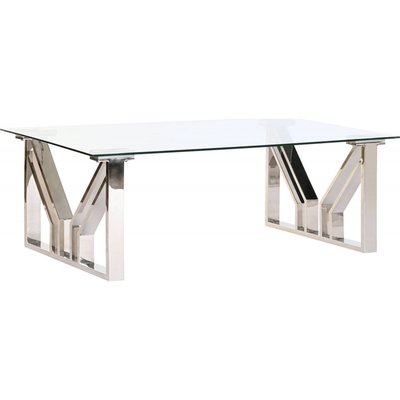 Table basse verre et acier, Moderno RECOLLECTION
