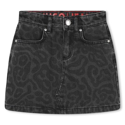 Jupe courte en jean imprimé HUGO KIDSWEAR