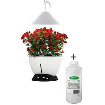 Jardinière avec lampe led intégrée Le potager avec engrais liquide + engrais 1000 ml JARDINDECO