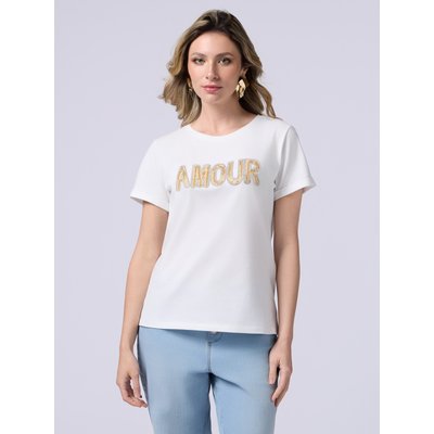 T-shirt réalisé en jersey 100% coton OLTRE