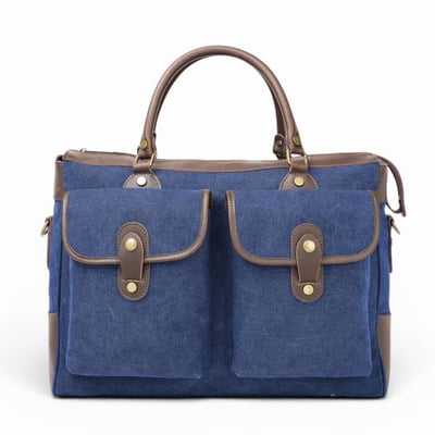 Sac week-end femme cuir et toile ZANZIBAR OH MY BAG