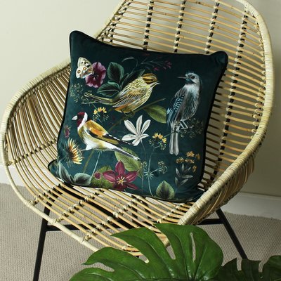 Midnight Garden Floral Rectangular Cushion EVANS LICHFIELD