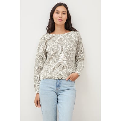 Pull manches longues col bateau BONOBO