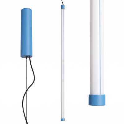 Suspension Acier Bleu LED 1 Trang EDEN