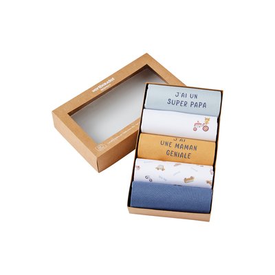 Coffret de 5 bodies manches courtes VERTBAUDET