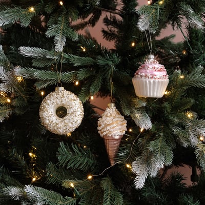 Set of 3 Sprinkle Dessert baubles SO'HOME