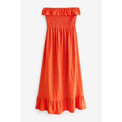 Robe bandeau mi-longue d'été à volants NEXT