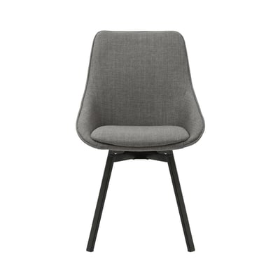 Chaise repas pivotante gris ZAGO