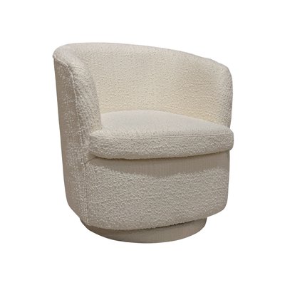Fauteuil pivotant en bouclette avec coffre de rangement NOW'S HOME
