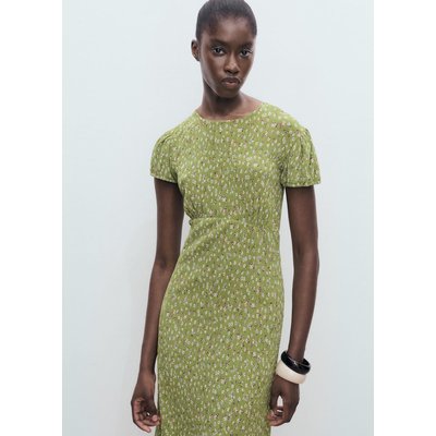 Robe imprimée à fente latérale MANGO