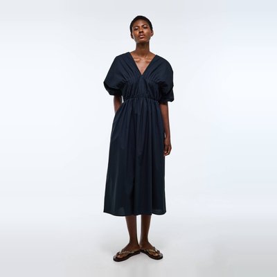 Robe midi smockée en coton BIO GOTS MONOPRIX