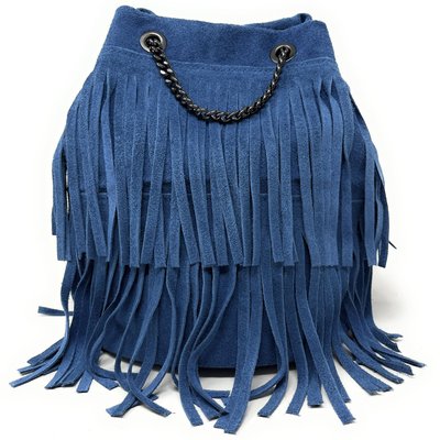 Sac à main à franges en croute de cuir TADI OH MY BAG