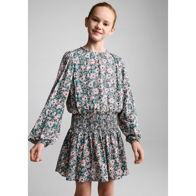 Robe à fleurs détail froncé MANGO KIDS