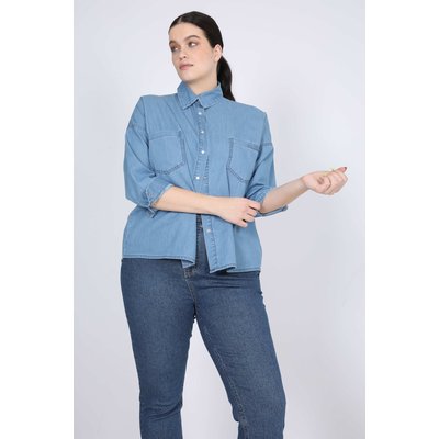 Chemise  courte en jeans JEAN-MARC PHILIPPE