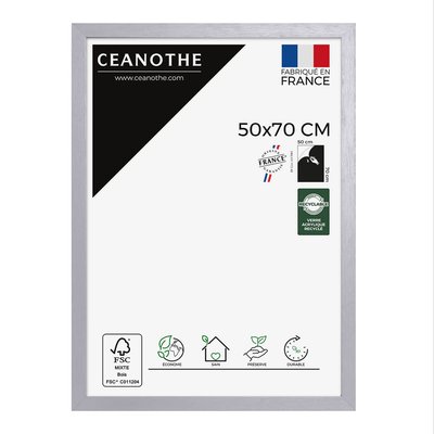 Cadre Photo 50x70 Cm Gris Bois Reconstitué Fsc KARMA CEANOTHE