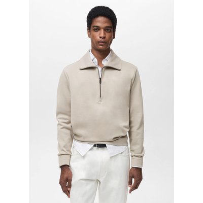 Sweat coton regular-fit à zip MANGO MAN