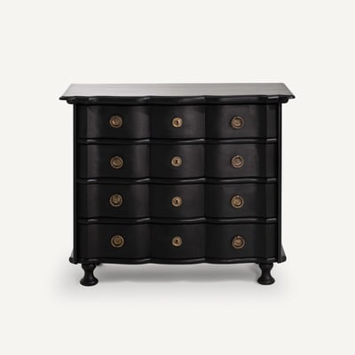 Commode arbalète manguier et MDF, Pensée AM.PM