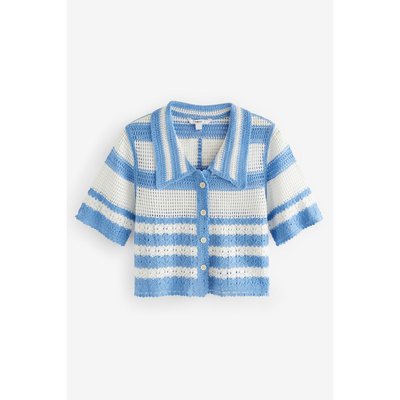 Chemise à manches courtes avec col en crochet NEXT