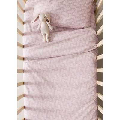 Housse de couette percale de coton imprimé fleuri lit berceau MANGO HOME