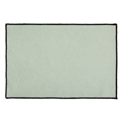Set de table en coton surjet noir ATMOSPHERA