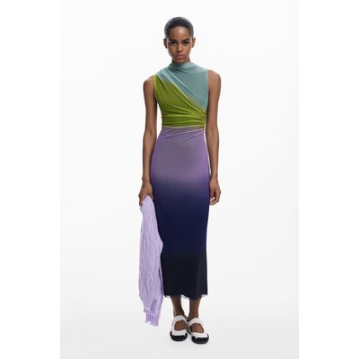 Robe midi en tulle dégradé DESIGUAL