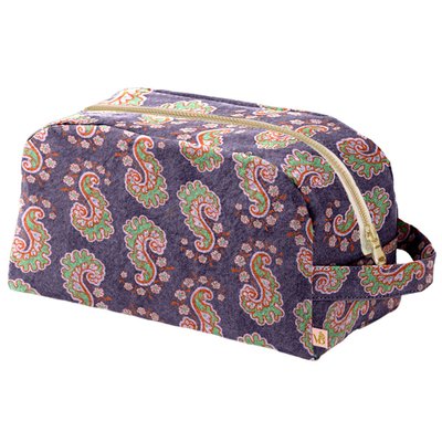 Trousse de toilette velours JANICE VENT DE BOHÈME