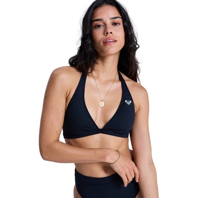 Haut de maillot de bain bikini triangle SOLID ESSENTIALS FIXED TRI HALTER. ROXY