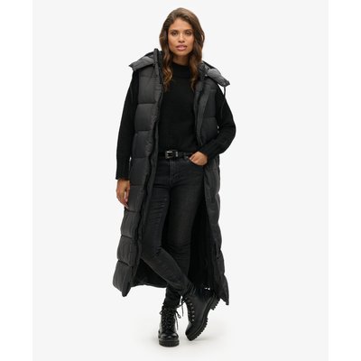 Gilet à capuche long sans manches Ripstop SUPERDRY