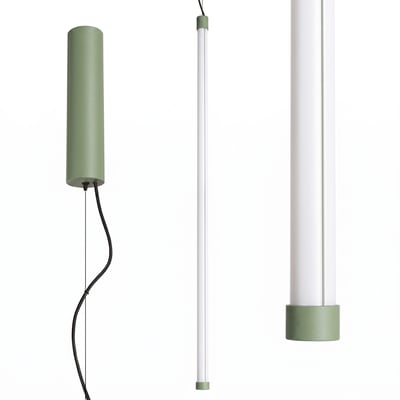 Suspension Acier Sauge LED 1 Trang EDEN