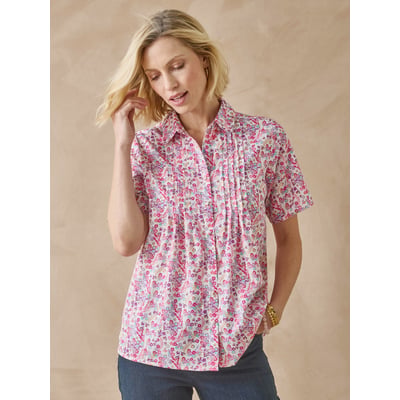 Chemisier effet plastron manches courtes DAXON