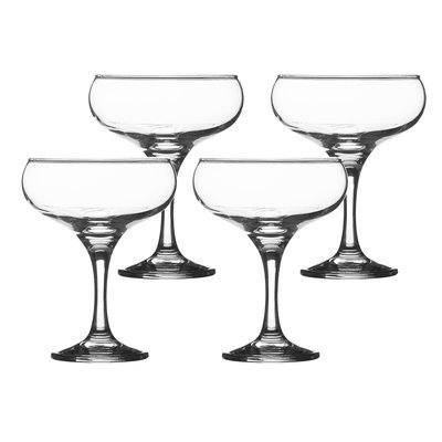 Set of 4 Cocktail Coupe Glasses RAVENHEAD