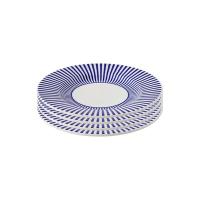 Set of 4 Steccato Narrow Stripe Side Plates SPODE