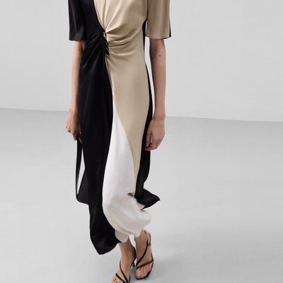 Robe midi tricolore ADOLFO DOMINGUEZ