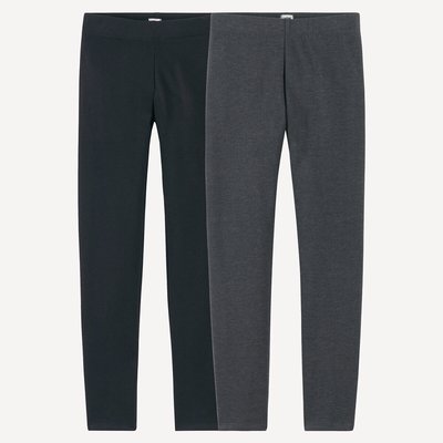 Confezione da 2 leggings in felpa LA REDOUTE COLLECTIONS