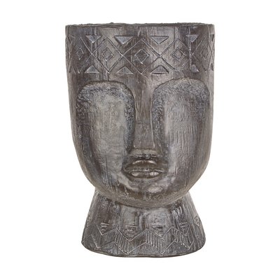 41cm Face Planter in Black Finish SO'HOME