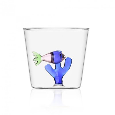 Verre Tumbler Poisson Rose ICHENDORF