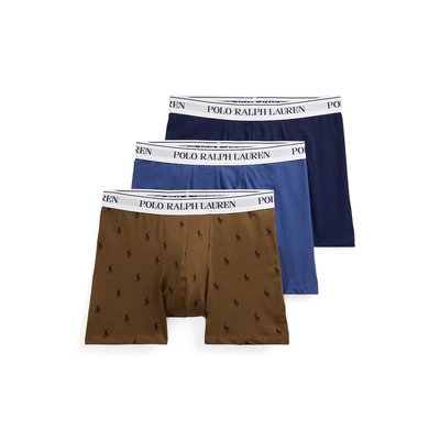 Lot de 3 slips-boxers coton stretch POLO RALPH LAUREN