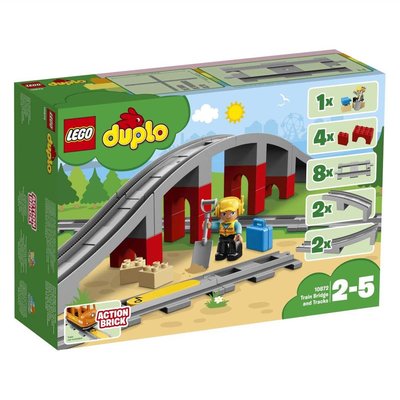 DUPLO - Les rails et le pont du train LEGO