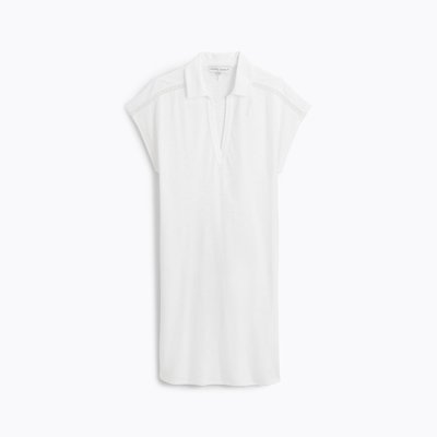Chemise de nuit courte col polo en jersey, MATHILDE LAURENCE TAVERNIER