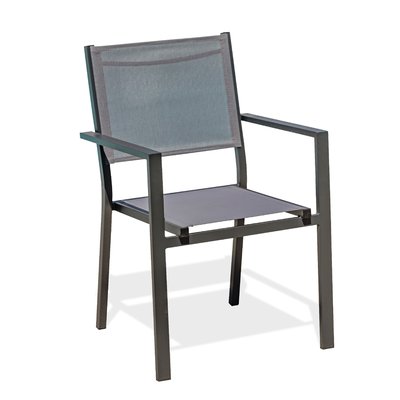 Fauteuil de jardin alu et textilène TOLEDE DCB GARDEN