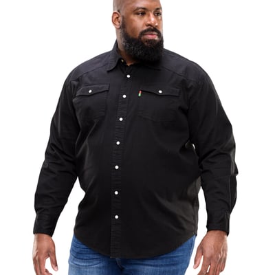 Chemise denim grande taille WESTERN DUKE