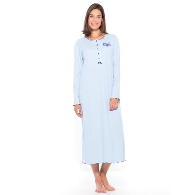 Chemise de nuit longue coton DAXON