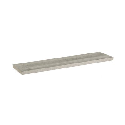 Étagère Murale Tablette en Bois MDF Gris - 120cm WADIGA