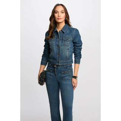 Veste courte en jean MORGAN