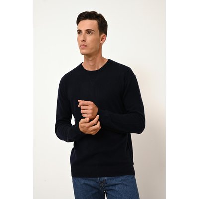 Pull Col Rond Navy Noe JUST CASHMERE