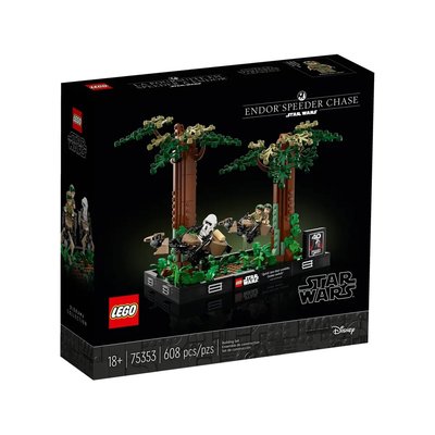 Star Wars Diorama de la course-poursuite en speeder sur Endor LEGO