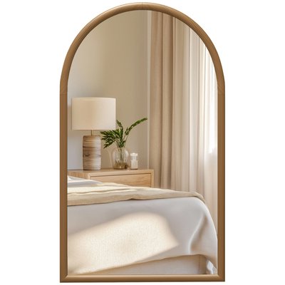 Miroir mural Verre Marron HOMCOM